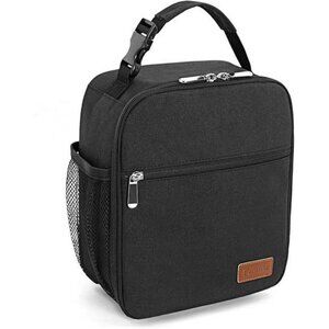 Small insulated lunch bag portable reusable cooler tote for work office travel
